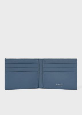 Blue Chevron Leather” 2つ折り財布