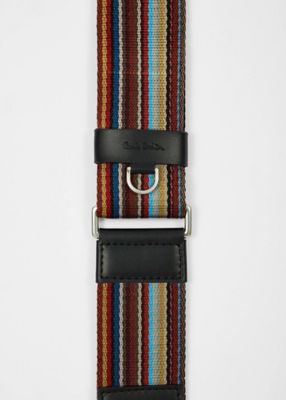 Signature Stripe” バッグストラップ