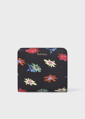 Paul Smith～折り財布、美品 ポールスミス 財布 折り レザー ミニ財布 ガマ口 Paul Smith 革 (Paul
