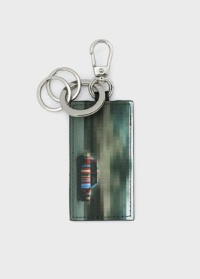 エンボスレザークレストブリッジチェックマルチキーケース