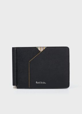 Paul Smith (Men)/ポール・スミス グレインレザー 札入れ(453009P161) 990クロ 財布・マネークリップ【三越伊勢丹/公式】