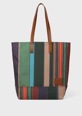 ＜Paul Smith (Men)＞ランダム　ボールドストライプ　トートバッグ（４５３９０７８１０１）