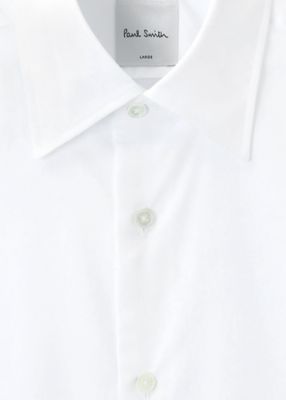 美品 Paul Smith リネン100% 半袖シャツ XL ホワイト PS Paul Smith シャツ Sports Stripe Zebra” ワンポイント 半袖