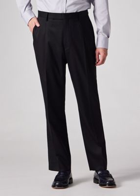 本日限定【未使用・定価3万円】Paul Smith ブラック スラックス ソリッド ウールストレッチ トラベルトラウザーズ