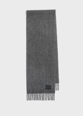 Paul Smith メンズカシミヤ100%マフラー　ダークグレー　極美品 ポールスミス Paul Smith マフラー グレー メンズ レディース