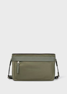 極美品　Paul Smith ナイロンブライトストライプトリム　ショルダーバッグ ポールスミスPaul Smithナイロンブライトストライプトリム