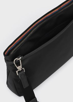 Paul Smith ナイロンブライトストライプトリムショルダーバッグ ナイロンブライトストライプトリム SS25 2WAYミニショルダー