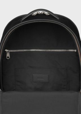 【美品】Paul Smith ナイロンブライトストライプトリム リュック黒 Paul Smith｜ナイロンブライトストライプトリム リュック