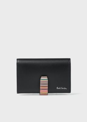 ＜Paul Smith (Men)＞シグネチャーストライプタブ　ＳＳ２５　名刺入れ（５５３４０９Ｐ０６３）