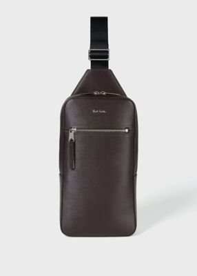 Paul Smith (Men)/ポール・スミス ストローグレインレザー　ボディバッグ（５５３４１２Ｎ５４４Ｂ）