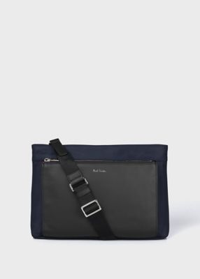 ＜Paul Smith (Men)＞ナイロンブライトストライプトリム　２ＷＡＹ　ショルダーバッグ（５５３４１３Ｎ４５０Ｓ）