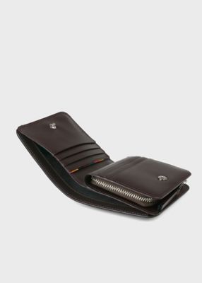 Paul Smith 二つ折り財布　現行品　ブライトストライププラー　黒　極美品 Paul Smith 二つ折り財布 現行品 ブライトストライププラー 黒 極美品