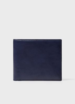 Paul Smith (Men)/ポール・スミス ブラシペインテッド 2つ折り財布(553437P150) 190ネービーブルー 財布・マネークリップ【三越伊勢丹/公式】