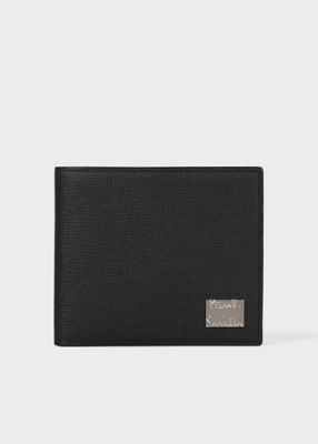 ＜Paul Smith (Men)＞メタルクロップドロゴ　２つ折り財布（５５３４４１Ｐ１８０）