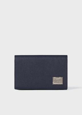 【未使用】現行　ポールスミス　クロップドロゴ 名刺入れ　エンボス クロップドロゴ 名刺入れ（サックスブルー） ｜ポール・スミス