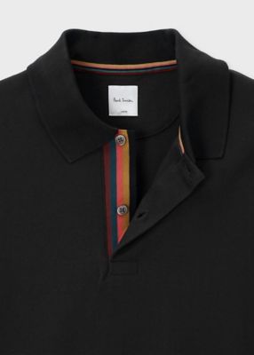 【美品】ポールスミス　黒　白　ストライプ　ポロシャツ　メンズ　レディース Paul Smith ポールスミス PAUL SMITH メンズ ポロシャツ 半袖