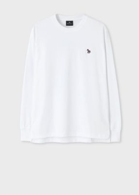 ＜Paul Smith (Men)＞”Ｓｐｏｒｔｓ　Ｓｔｒｉｐｅ　Ｚｅｂｒａ”　ワンポイント　長袖Ｔシャツ（５５３５１２８２８Ｒ）