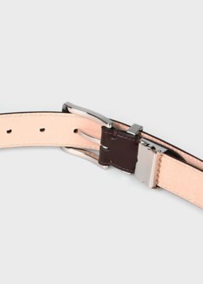 ツイストループロゴ レザーベルト（553780FR） | Paul Smith