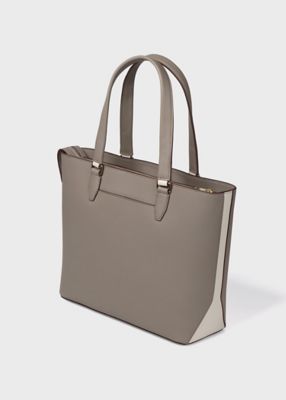 カラーブロックレザー　トートバッグ（５５５４０１ＷＮ０３１Ｔ）