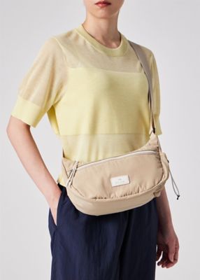 【美品】Paul Smith ショルダーバック サフィアーノ ベージュ PSフラッフィー ショルダーバッグ（555404WB070S