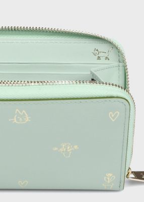 ミックスドゥードゥル　ラウンドジップ　長財布（５５５４０９Ｗ７２４）
