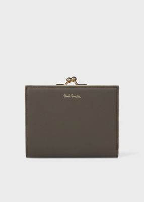■PaulSmith■サプルレザー がま口2つ折り財布 サプルレザー がま口2つ折り財布（ブルーグリーン） ｜ポール