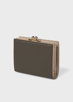 サプルレザー がま口2つ折り財布（555414W050