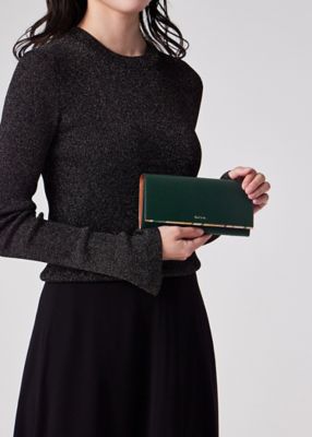 【未使用級】最終特価　裏地　花柄　Paul Smith×DORMEUIL　L Newスワールトリム 長財布（555419W131） | Paul Smith