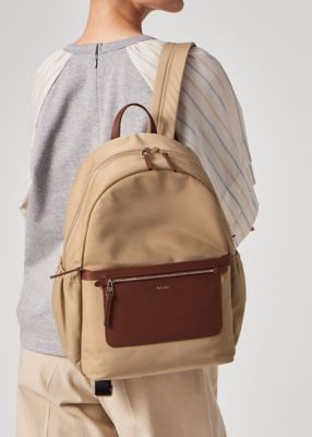 Paul Smith リュック バックパック 2WAY ブラウン A4 モダンナイロン バックパック（555432WN202R） | Paul