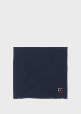Paul Smith (Women)/ポール・スミス スワールハート ガーゼハンカチ(555600JHANKW) 198ネービーブルー 【三越伊勢丹/公式】