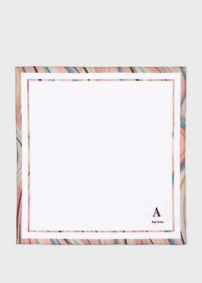 ＜Paul Smith (Women)＞イニシャル　ハンカチ（５５５６３４ＨＡＮＫＷ）