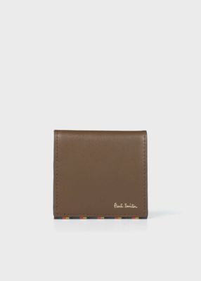 ＜Paul Smith (Men)＞ブライトストライプトリム　コインケース（８１３００５Ｐ８４０ＣＡ）