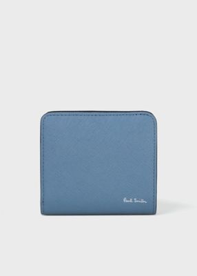 ポールスミス☆ブライトストライププラーラウンドジップ2つ折り財布  