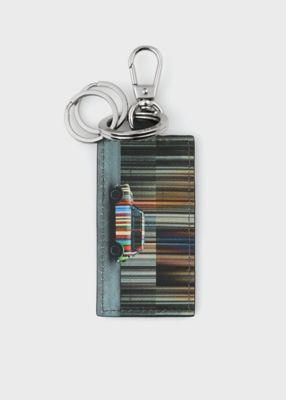 ＜Paul Smith (Men)＞Ｍｉｎｉ　ストライプ　ウォール　キーリング（８１３０５６Ｐ９６０）
