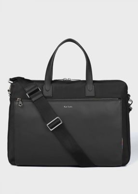 ＜Paul Smith (Men)＞ナイロンブライトストライプトリム　ブリーフケース（８４３４０２Ｎ４５２）