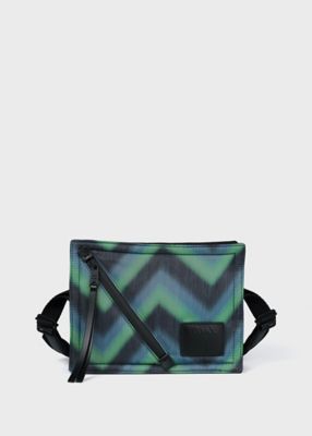 ＜Paul Smith (Men)＞”Ｚｉｇ－Ｚａｇ”プリント　ショルダーバッグ（８４３４５６Ｖ８５１）