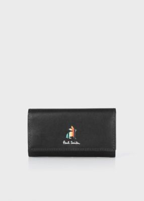 ＜Paul Smith (Women)＞マーケトリーストライプラビット　キーケース（８４５００９Ｗ５８１）