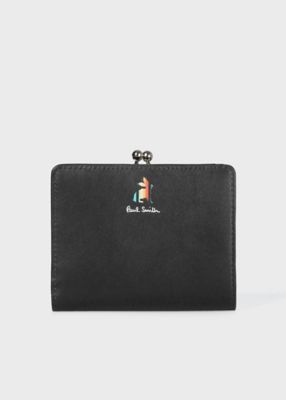 ＜Paul Smith (Women)＞マーケトリーストライプラビット　がま口２つ折り財布（８４５００９Ｗ５８４）