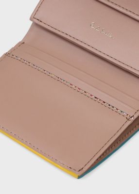 極美品　ポールスミス　カラードエッジ3つ折り財布 新品】ポールスミス✨カラードエッジ 3つ折り財布 ライラック 折