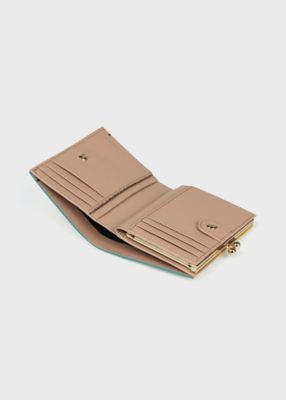 カラードエッジ がま口2つ折り財布