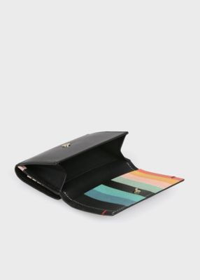 【Paul Smith】完売必至！サプルレザー コイン＆キーケース ブライトストライププラー コイン＆キーケース（ライトブルー