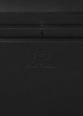 ポールスミス未使用ブラック ベジタンストライプトリム 長財布 BPS634-10 ベジタンストライプトリム 長財布（873918P634
