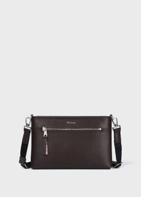 ＜Paul Smith (Men)＞ストローグレインレザー　ショルダーバッグ（８７３９３２Ｎ５４０）
