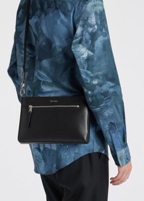 Paul Smith ブラウンレザーショルダーバッグ