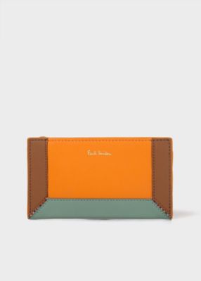 お値下げ≪新品・未使用≫　ポールスミス長財布　コントラストカラーブロック　箱あり Paul Smith 財布 ハイライトステッチ 長財布 / 813006 P855