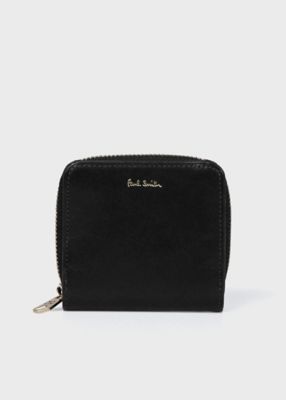 Paul Smith (Men)/ポール・スミス ベジタン ラウンドジップ  2つ折り財布(883905P524)