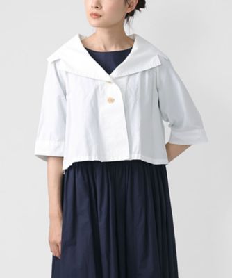 ＜BASCO (Women/大きいサイズ)＞ナティ　コットンリネンのクラシカルショートジャケット　１１０５８６１ー３