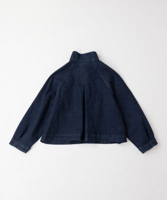 マハジャケット　デニム素材のショート丈ジャケット