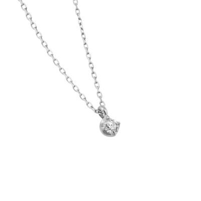 ＜４℃ (Women)＞Ｋ１０ホワイトゴールド　ネックレス