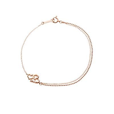 ＜４℃ (Women)＞Ｋ１０ピンクゴールドブレスレット
